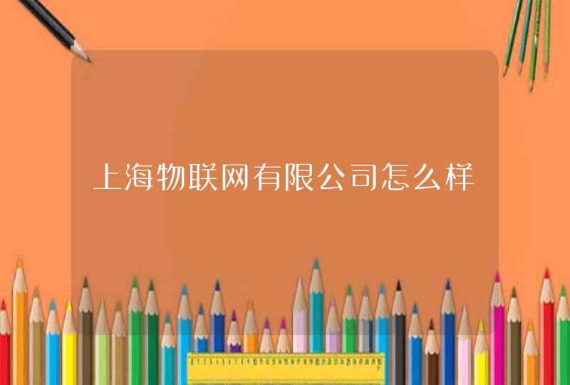 上海物联网有限公司怎么样