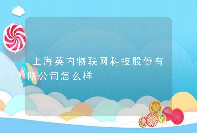 上海英内物联网科技股份有限公司怎么样