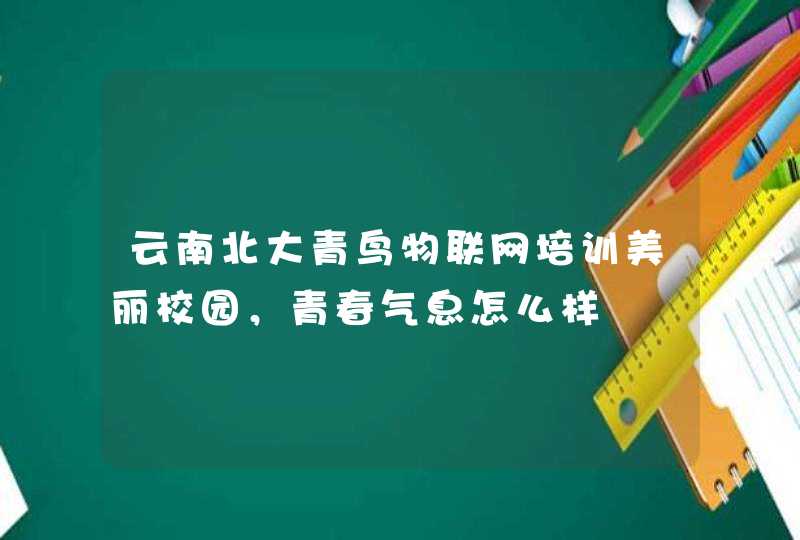 云南北大青鸟物联网培训美丽校园，青春气息怎么样