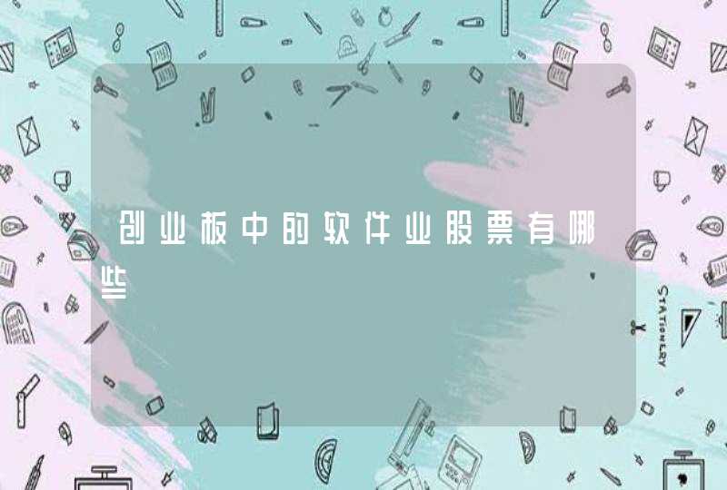 创业板中的软件业股票有哪些