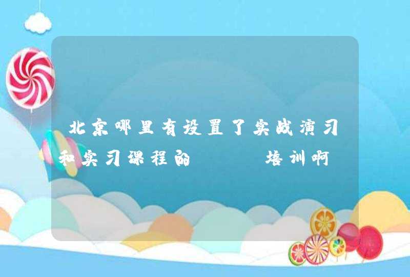北京哪里有设置了实战演习和实习课程的SEO培训啊？？最好是在北京朝阳的SEO培训，先谢谢大家了