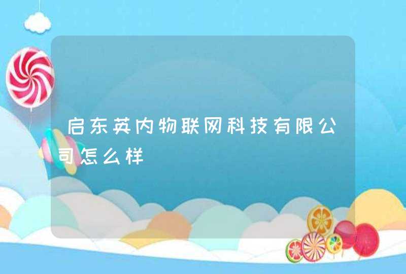 启东英内物联网科技有限公司怎么样