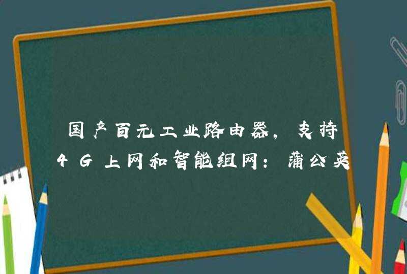国产百元工业路由器，支持4G上网和智能组网：蒲公英R300A评测