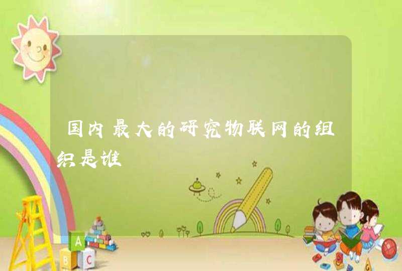 国内最大的研究物联网的组织是谁