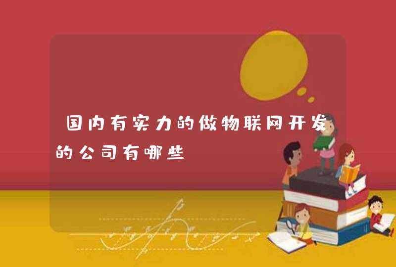 国内有实力的做物联网开发的公司有哪些