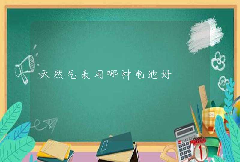 天然气表用哪种电池好