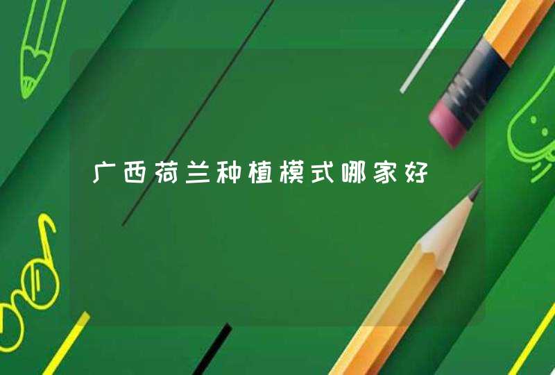 广西荷兰种植模式哪家好