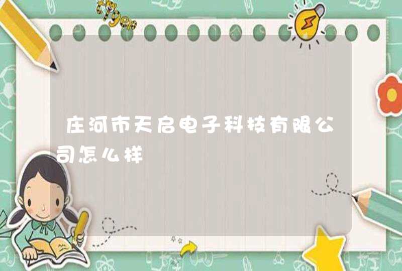 庄河市天启电子科技有限公司怎么样