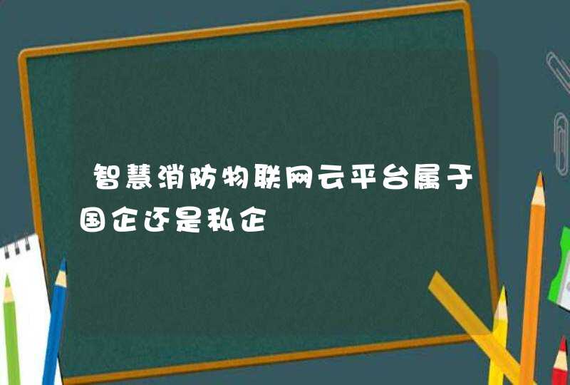 智慧消防物联网云平台属于国企还是私企
