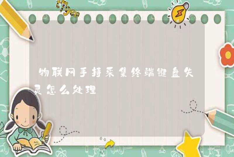 物联网手持采集终端键盘失灵怎么处理