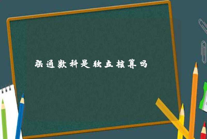 联通数科是独立核算吗