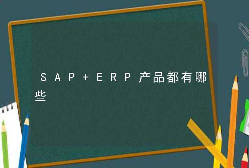 SAP ERP产品都有哪些