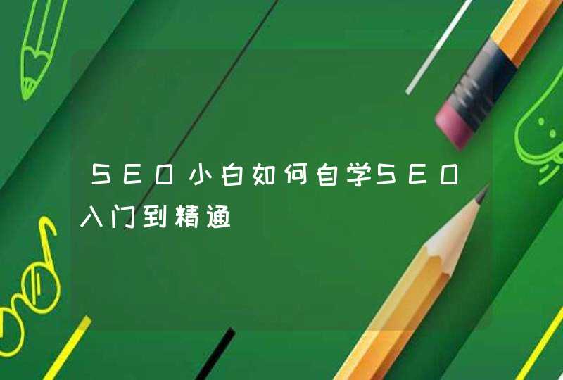 SEO小白如何自学SEO入门到精通