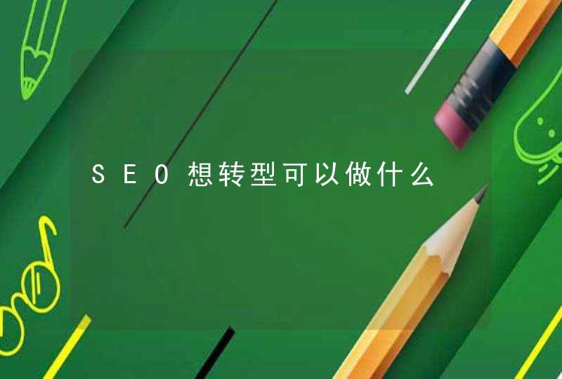 SEO想转型可以做什么